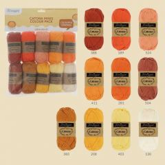 Scheepjes Catona Colour Pack - 24958 - Creme Brulee - 10 x 25 g