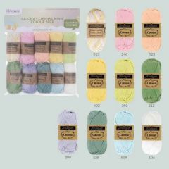 Scheepjes Catona Colour Pack - 24962 - Marshmallow Mix - 10 x 25 g