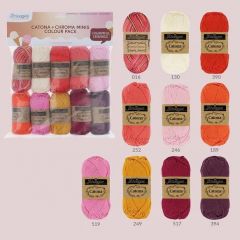 Scheepjes Catona Colour Pack - 24964 - Summer Sherbet - 10 x 25 g