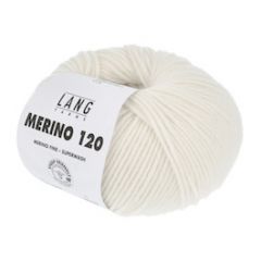 Lang Yarns Merino 120 Ecru (02)  bij de Breiboerderij                            