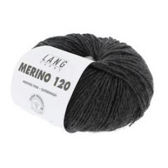 Lang Yarns Merino 120 mix (05) Antraciet bij de Breiboerderij                            