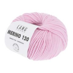 Lang Yarns Merino 120 (09) Zachtroze bij de Breiboerderij                            