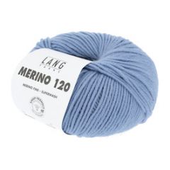 Lang Yarns Merino 120 (21) Lichtblauw Jeans bij de Breiboerderij                            
                            