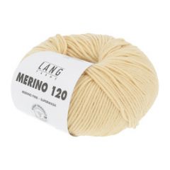 Lang Yarns Merino 120 (49) Lichtgeel bij de Breiboerderij