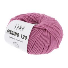 Lang Yarns Merino 120 (85) Pink bij de Breiboerderij                            