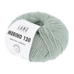 Lang Yarns Merino 120 (92) Vergrijsd Groen bij de Breiboerderij