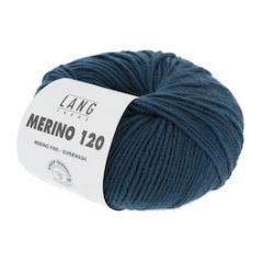 Lang Yarns Merino 120 (133) Blauwgroen bij de Breiboerderij                            
