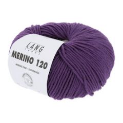 Lang Yarns Merino 120 (147) Paars bij de Breiboerderij                            