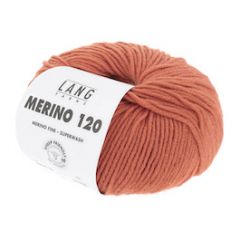 Lang Yarns Merino 120 (159) Oranje bij de Breiboerderij                            
