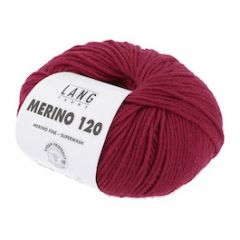 Lang Yarns Merino 120 (162) Bordeaux bij de Breiboerderij
                                                        
                            