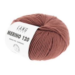 Lang Yarns Merino 120 Hazelnoot (187) bij de Breiboerderij                            