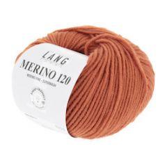 Lang Yarns Merino 120 (211) Donker Oranje bij de Breiboerderij