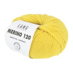 Lang Yarns Merino 120 (214) Kanarie bij de Breiboerderij                            