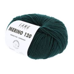 Lang Yarns Merino 120 (217) Donkergroen bij de Breiboerderij