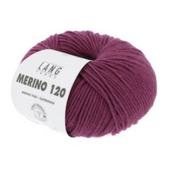 Lang Yarns Merino 120 (280) Donker Cyclaam bij de Breiboerderij
                            