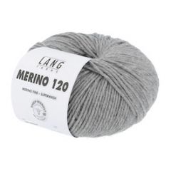 Lang Yarns Merino 120 mix (324) Lichtgrijs bij de Breiboerderij                            