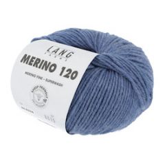 Lang Yarns Merino 120 (334) Jeans Melange bij de Breiboerderij!