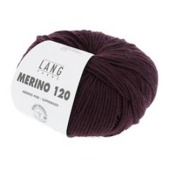Lang Yarns Merino 120 Wijn (390)  bij de Breiboerderij                            