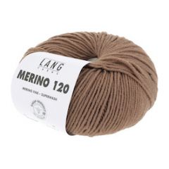   Lang Yarns Merino 120 Camel (439) bij de Breiboerderij                          