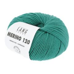 Lang Yarns Merino 120 (517) Donker Zeegroen bij de Breiboerderij