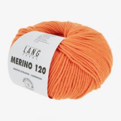Lang Yarns Merino 120 Neon Oranje (659)  bij de Breiboerderij                            