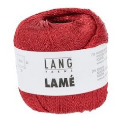 Lang Yarns Lamé (60) Rood bij de Breiboerderij                            
