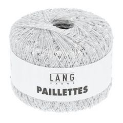 Lang Yarns PAILLETTES (01) Wit / Zilver bij de Breiboerderij