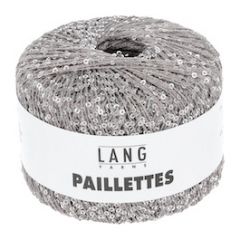 Lang Yarns PAILLETTES (23) Grijs / Zilver bij de Breiboerderij