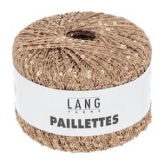 Lang Yarns PAILLETTES (28) Zalm / Goud bij de Breiboerderij