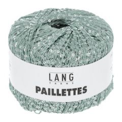 Lang Yarns PAILLETTES (72) Aqua / Zilver bij de Breiboerderij