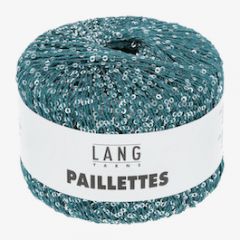 Lang Yarns PAILLETTES (88) Zeegroen / Zilver bij de Breiboerderij