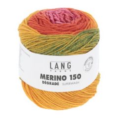 Lang Yarns MERINO 150 Dégradé (14) Mint / Bordeaux / Blauw bij de Breiboerderij