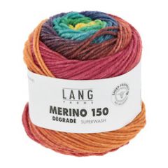 Lang Yarns MERINO 150 Dégradé (08) Regenboog bij de Breiboerderij