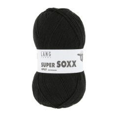 Lang Yarns Super Soxx 4 ply (uni) (04) Zwart bij de Breiboerderij                            