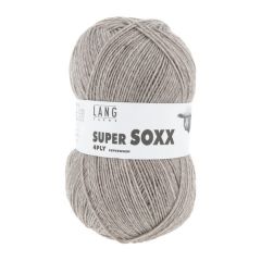 Lang Yarns Super Soxx 4 ply (uni) (05) Donker Grijs Melange                            