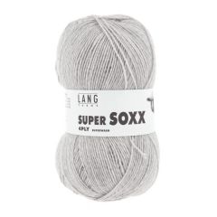 Lang Yarns Super Soxx 4 ply (uni) (05) Donker Grijs Melange                            
