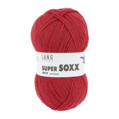 Lang Yarns Super Soxx 4 ply (uni) (60) Rood                            