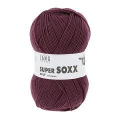 Lang Yarns Super Soxx 4 ply (uni) (61) Burgundy                            