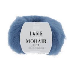 Lang Yarns Mohair Luxe (106) Licht Kobalt Blauw bij de Breiboerderij