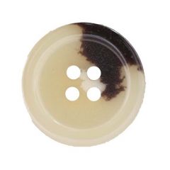 Knoop Marble - Eco Galalith - beige/bruin - 18 mm
