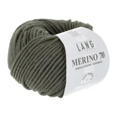 Lang Yarns Merino 70 (198) Olijf bij de Breiboerderij