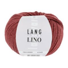 Lang Yarns Lino (60) Rood bij de Breiboerderij