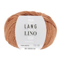 Lang Yarns Lino  (75) Donker Oranje bij de Breiboerderij