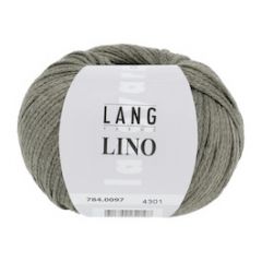 Lang Yarns Lino (97) Donker Olijf bij de Breiboerderij