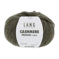 Lang Yarns Cashmere Premium (498) Olijf bij de Breiboerderij