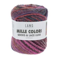 Lang Yarns Mille Colori Socks&Lace Luxe (206) Bont bij de Breiboerderij!                             
