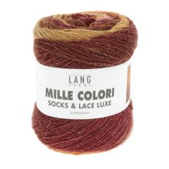 Lang Yarns Mille Colori Socks&Lace Luxe (200) Roze / Groen / Violet bij de Breiboerderij!                              