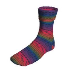Lang Yarns Super Soxx Color 4 ply Jacquard Soxx (302) Rainbow bij de Breiboerderij