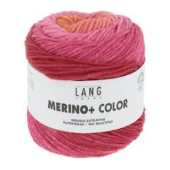 Lang Yarns Merino+ Color (207) Rood/Antraciet/Bes bij de Breiboerderij