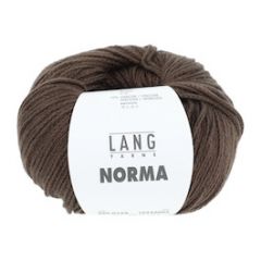 Lang Yarns Norma (168) Donkerbruin bij de Breiboerderij                            